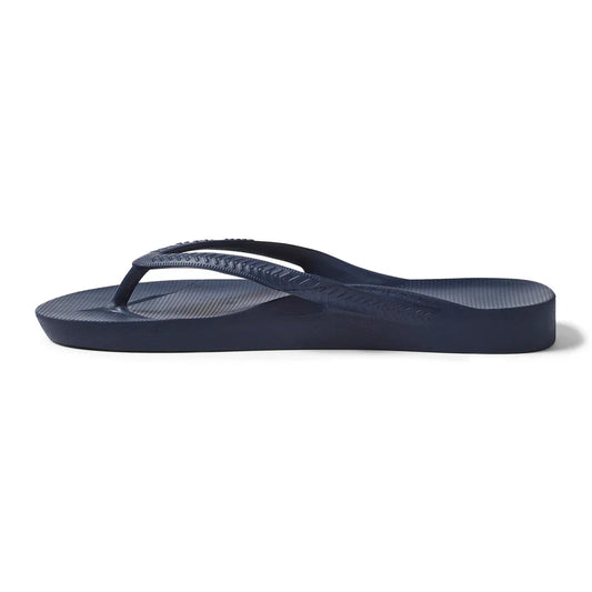 V-Strap Thong Sandals - Navy